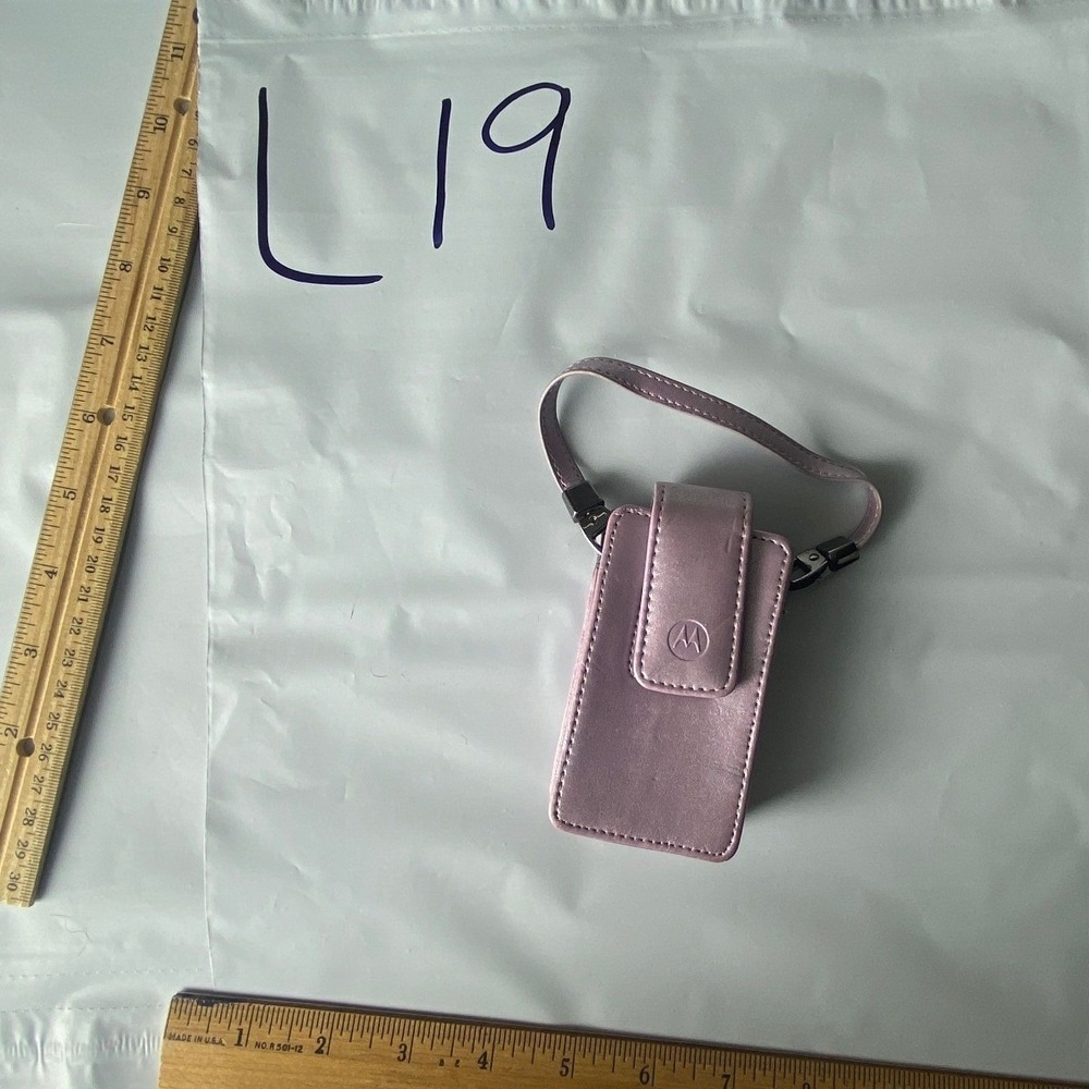 Pink Leather Card Holder Pouch Bag‎ Wristlet Small Cosmetic Bag